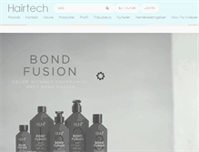 Tablet Screenshot of hairtech.dk